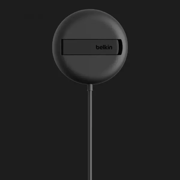 Безпровідна зарядка Belkin UltraCharge Magnetic Kickstand 15Вт (Black)