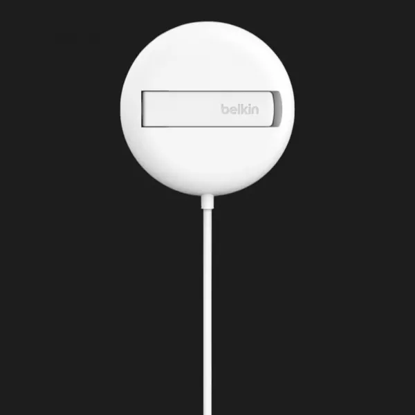Безпровідна зарядка Belkin UltraCharge Magnetic Kickstand 15Вт (White)