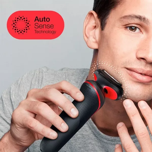 Електрична бритва BRAUN Series 5 Wet&Dry (51-R1000s) (Black/Red)