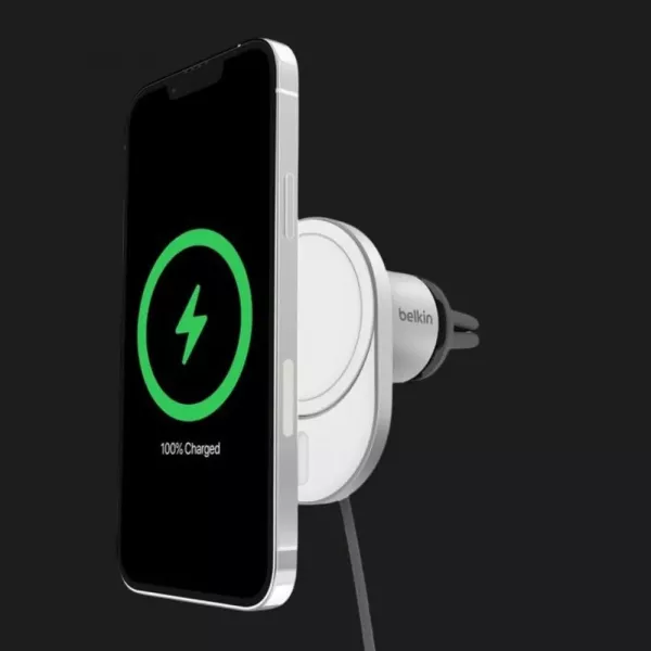 Автотримач Belkin Magnetic Wireless Car Charger Qi2 (White)