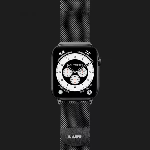 Ремінець LAUT Steel Loop для Apple Watch 44/45/46/49mm (Black)