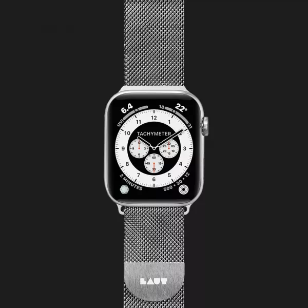 Ремінець LAUT Steel Loop для Apple Watch 44/45/46/49mm (Silver)