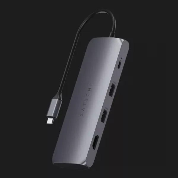 Satechi Aluminum Type-C Hybrid Multiport Adapter (ST-UCHSEM) (Space Gray)