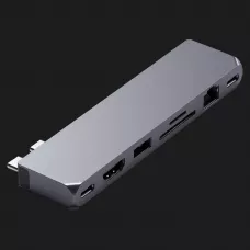 Satechi Aluminum USB-C Pro Hub Max Adapter (ST-UCPHMXM) (Space Gray)