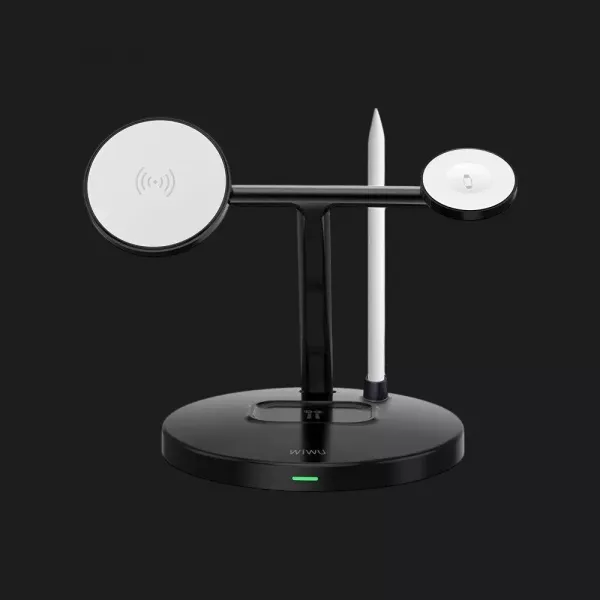 Бездротова зарядка WiWU 4-in-1 Wireless Charger (Black)