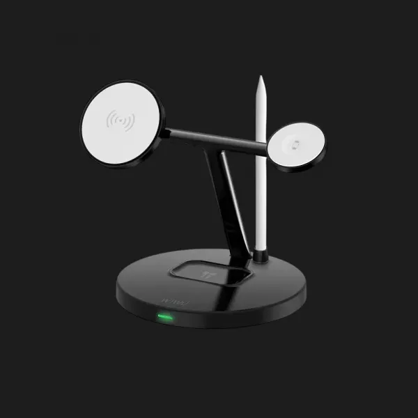 Бездротова зарядка WiWU 4-in-1 Wireless Charger (Black)