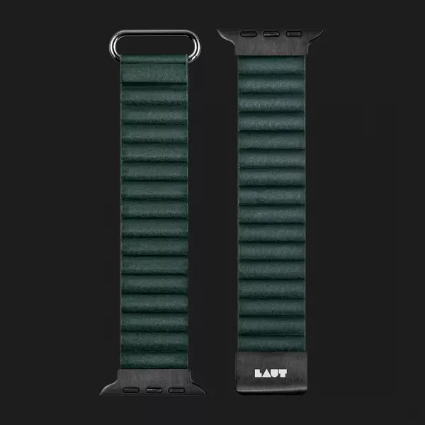 Ремінець LAUT Novi Luxe для Apple Watch 44/45/46/49mm (Pine Green)