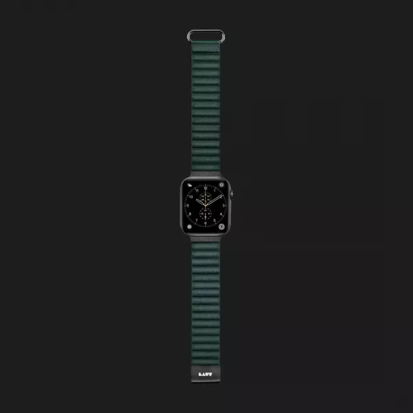 Ремінець LAUT Novi Luxe для Apple Watch 44/45/46/49mm (Pine Green)