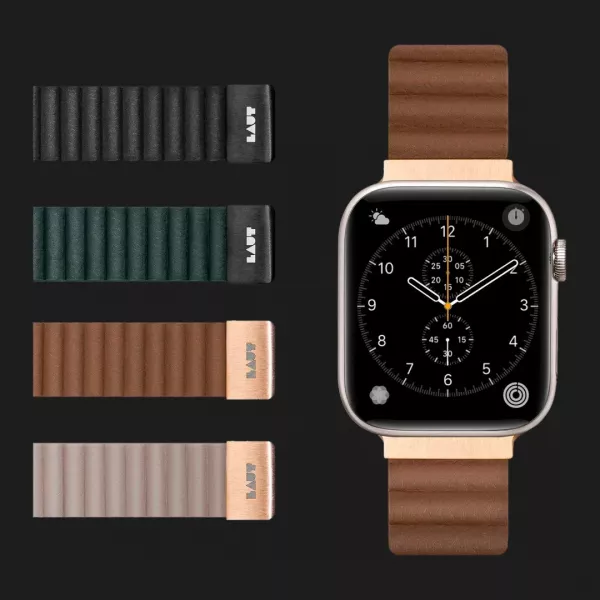Ремінець LAUT Novi Luxe для Apple Watch 44/45/46/49mm (Midnight)