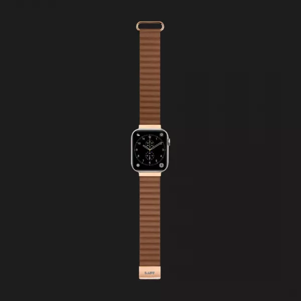 Ремінець LAUT Novi Luxe для Apple Watch 44/45/46/49mm (Sepia Brown)