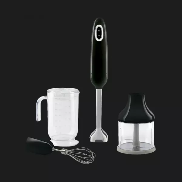 Блендер занурювальний SMEG з аксесуарами (HBF03BLEU) (Black)