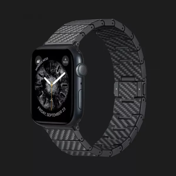 Ремінець Pitaka Carbon Fiber Band для Apple Watch 38/40/41/42mm & 44/45/46/49mm (Black/Grey Twil)