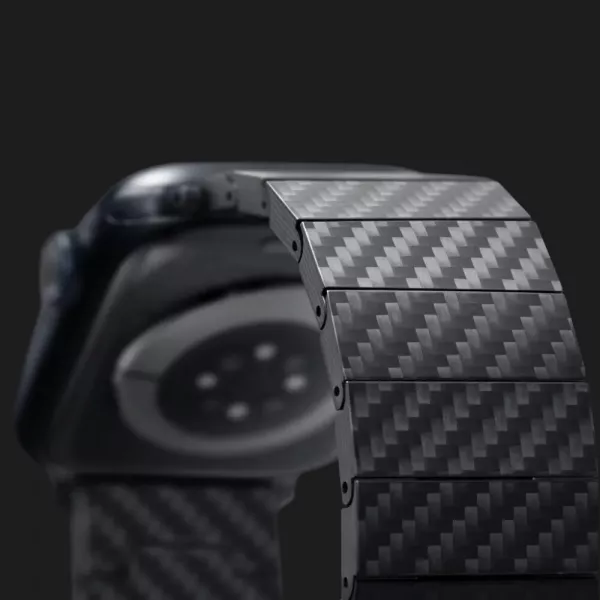 Ремінець Pitaka Carbon Fiber Band для Apple Watch 38/40/41/42mm & 44/45/46/49mm (Black/Grey Twil)