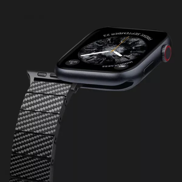 Ремінець Pitaka Carbon Fiber Band для Apple Watch 38/40/41/42mm & 44/45/46/49mm (Black/Grey Twil)