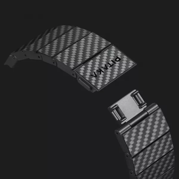 Ремінець Pitaka Carbon Fiber Band для Apple Watch 38/40/41/42mm & 44/45/46/49mm (Black/Grey Twil)