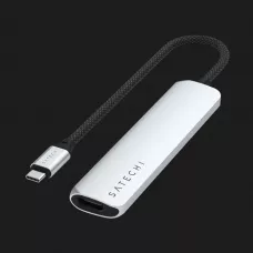 Адаптер Satechi 6-in-1 USB-C Slim Multiport Adapter 4K (Silver)