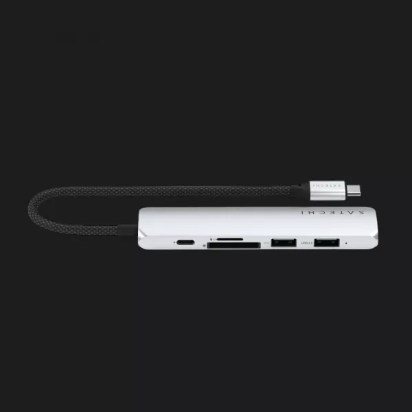 Адаптер Satechi 6-in-1 USB-C Slim Multiport Adapter 4K (Silver)