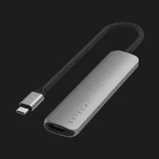 Адаптер Satechi 6-in-1 USB-C Slim Multiport Adapter 4K (Space Gray)