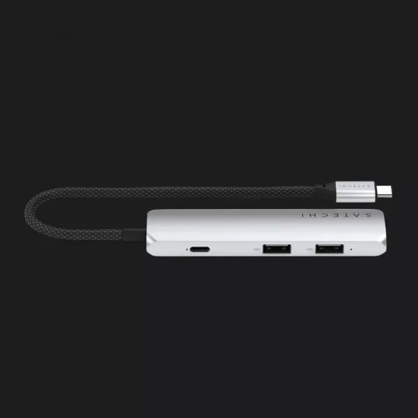 Адаптер Satechi 4-in-1 USB-C Slim Multiport Adapter 4K (Silver)