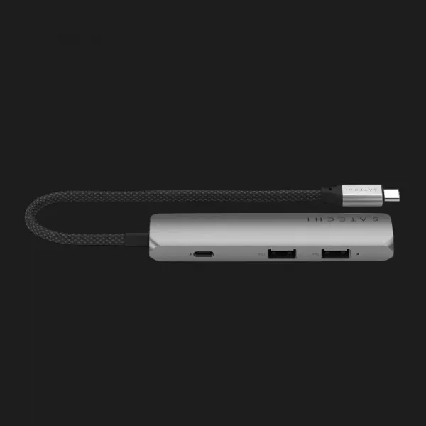 Адаптер Satechi 4-in-1 USB-C Slim Multiport Adapter 4K (Space Gray)