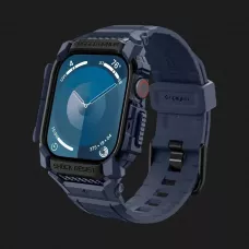 Чохол-ремінець Spigen Rugged Armor Pro для Apple Watch 46mm 2024 (Navy Blue)