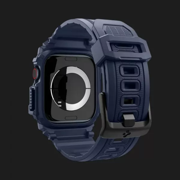 Чохол-ремінець Spigen Rugged Armor Pro для Apple Watch 46mm 2024 (Navy Blue)