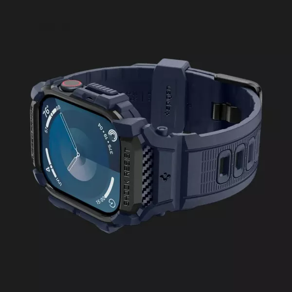 Чохол-ремінець Spigen Rugged Armor Pro для Apple Watch 46mm 2024 (Navy Blue)