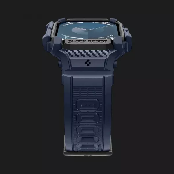 Чохол-ремінець Spigen Rugged Armor Pro для Apple Watch 46mm 2024 (Navy Blue)