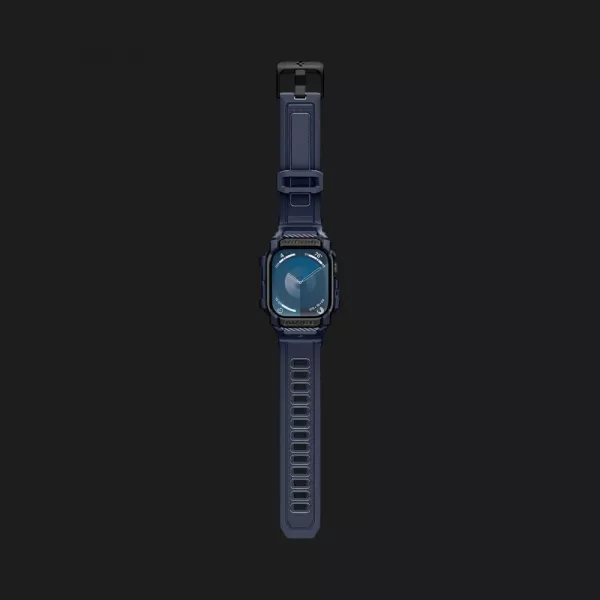 Чохол-ремінець Spigen Rugged Armor Pro для Apple Watch 46mm 2024 (Navy Blue)