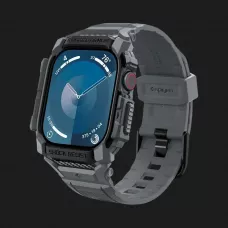 Чохол-ремінець Spigen Rugged Armor Pro для Apple Watch 46mm 2024 (Dark Gray)