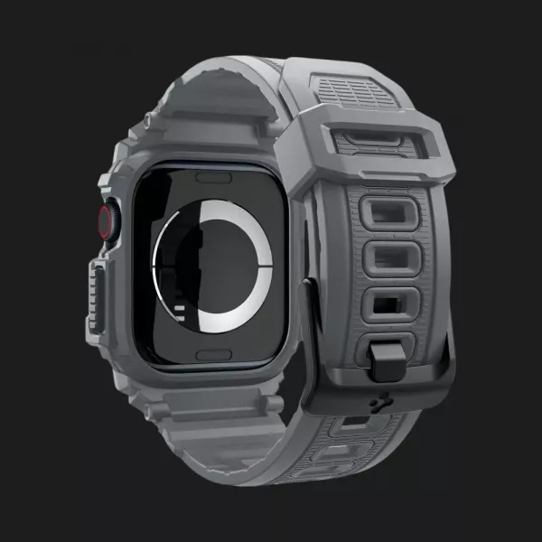 Чохол-ремінець Spigen Rugged Armor Pro для Apple Watch 46mm 2024 (Dark Gray)