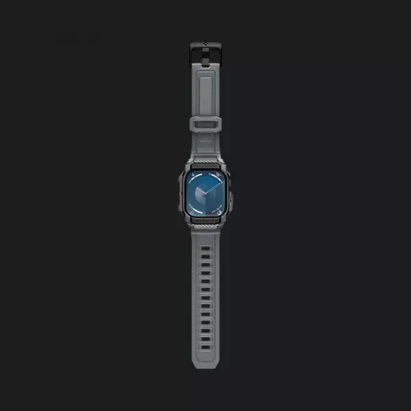 Чохол-ремінець Spigen Rugged Armor Pro для Apple Watch 46mm 2024 (Dark Gray)