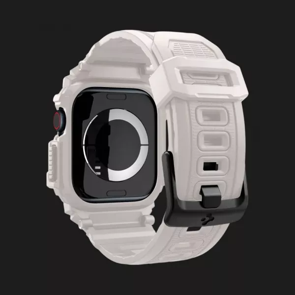 Чохол-ремінець Spigen Rugged Armor Pro для Apple Watch 46mm 2024 (Dune Beige)