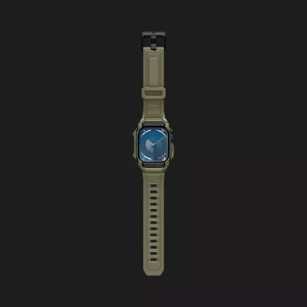 Чохол-ремінець Spigen Rugged Armor Pro для Apple Watch 46mm 2024 (Vintage Khaki)