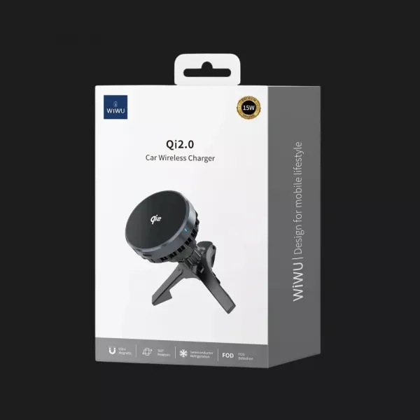 Автотримач WIWU Car Wireless Charger CH-319 Qi2.0 (Black)