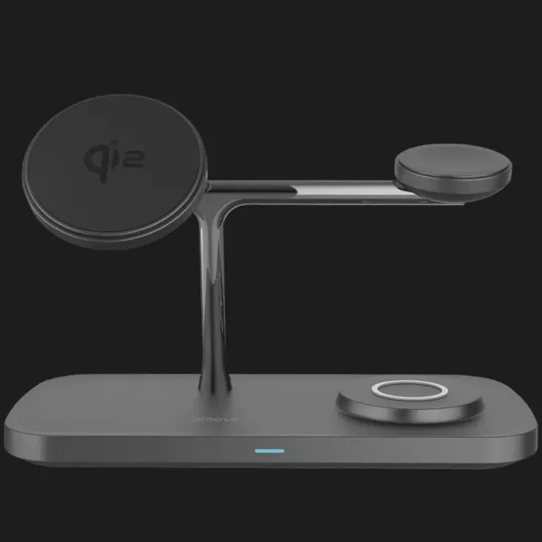 Безпровідна зарядка Proove Magnetic Field Pro 3 in 1 Qi2 (Black)