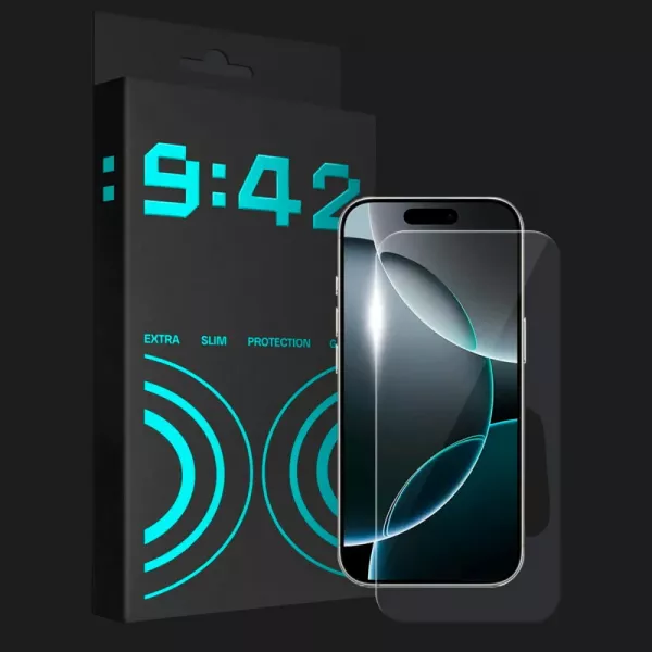 Захисне скло 9:42 Slim для iPhone 17/16 Pro