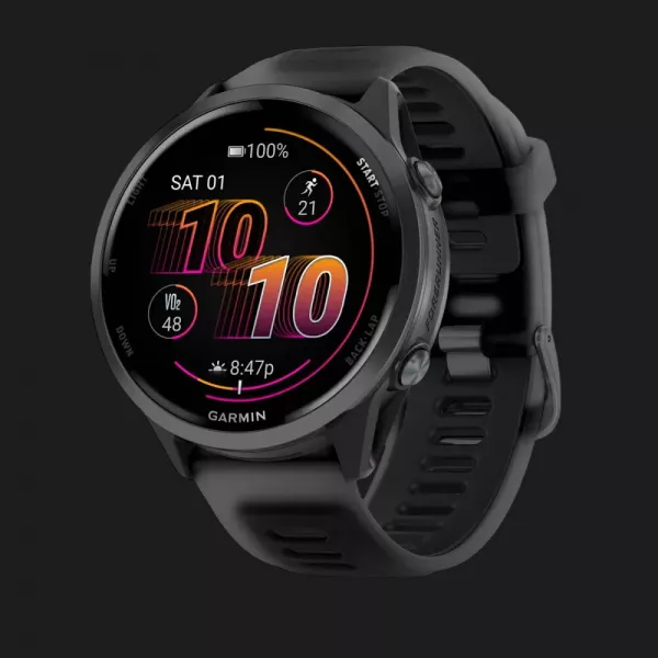 Garmin Forerunner 570 47mm Slate Gray Aluminum with Translucent Black/Black Band