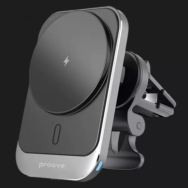 Автомобільний тримач з бездротовим зарядним пристроєм Proove Square Magnetic Pro 15W