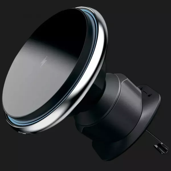 Автомобільний тримач з бездротовим зарядним пристроєм Proove Light Circle 15W (Black)