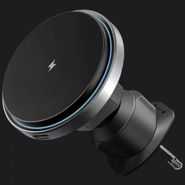 Автомобільний тримач з бездротовим зарядним пристроєм Proove Magic Circle Pro 15W (Black)