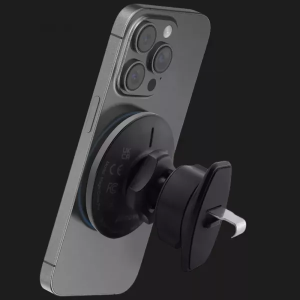 Автомобільний тримач з бездротовим зарядним пристроєм Proove Magic Circle Pro 15W (Black)