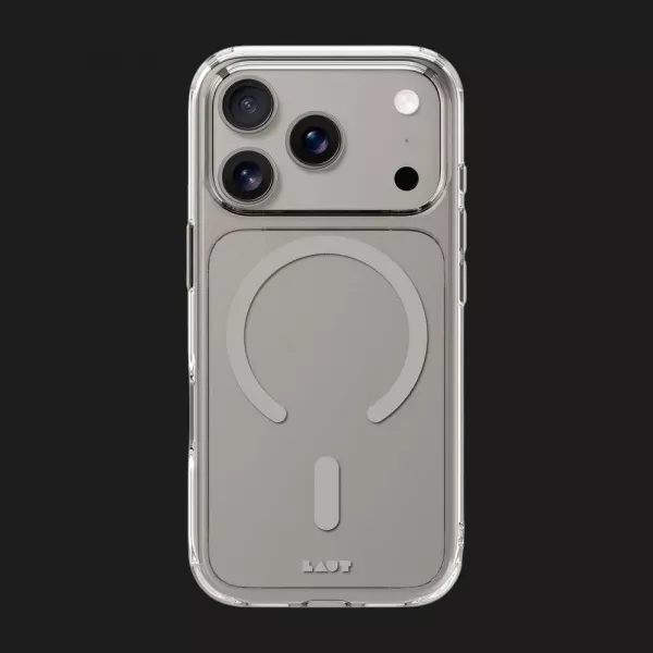 Чохол LAUT Crystal Fluro MagSafe для iPhone 17 Pro (Clear Grey)