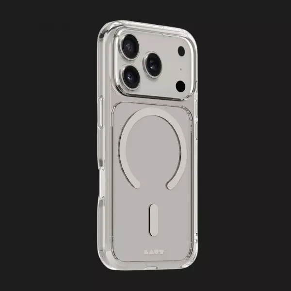 Чохол LAUT Crystal Fluro MagSafe для iPhone 17 Pro (Clear Grey)