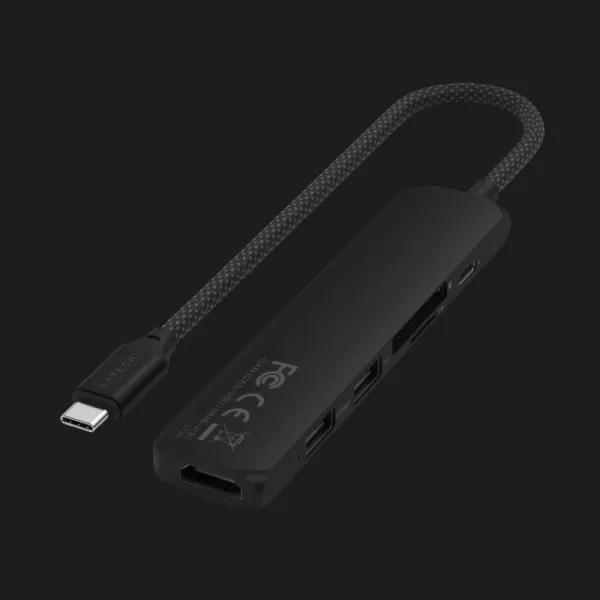 Адаптер Satechi 6-in-1 USB-C Slim Multiport Adapter 4K (Black)
