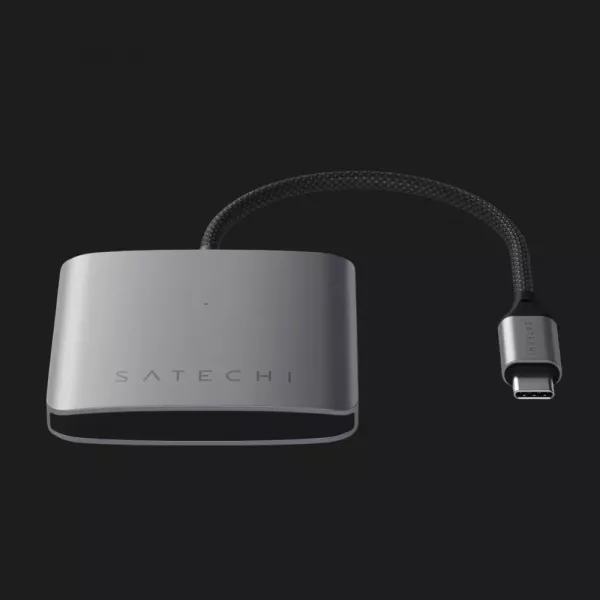 Адаптер Satechi 4-Port USB-C Hub with PD (Space Gray)