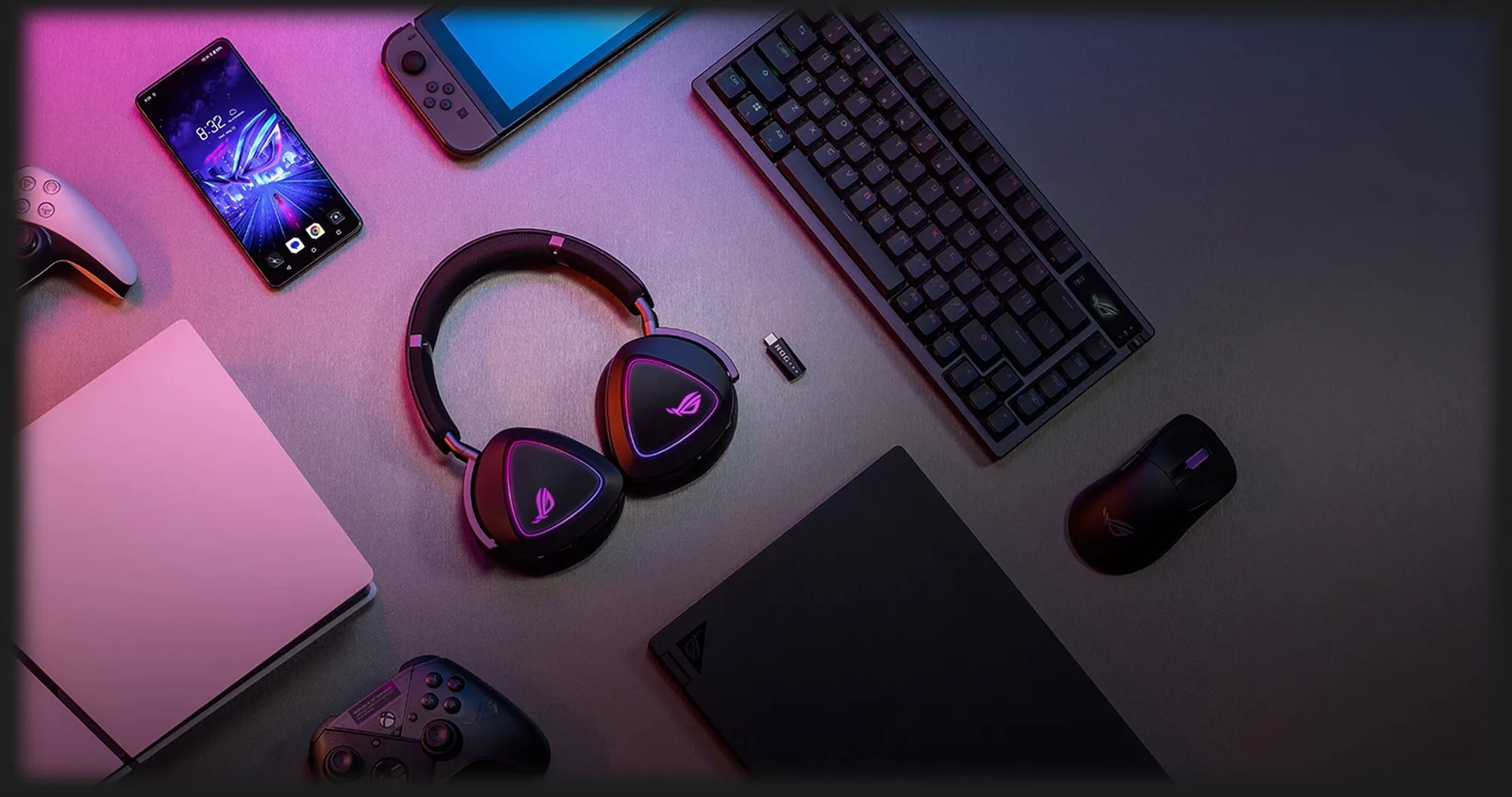 Ігрова гарнітура ASUS ROG Delta II (White) (UA)