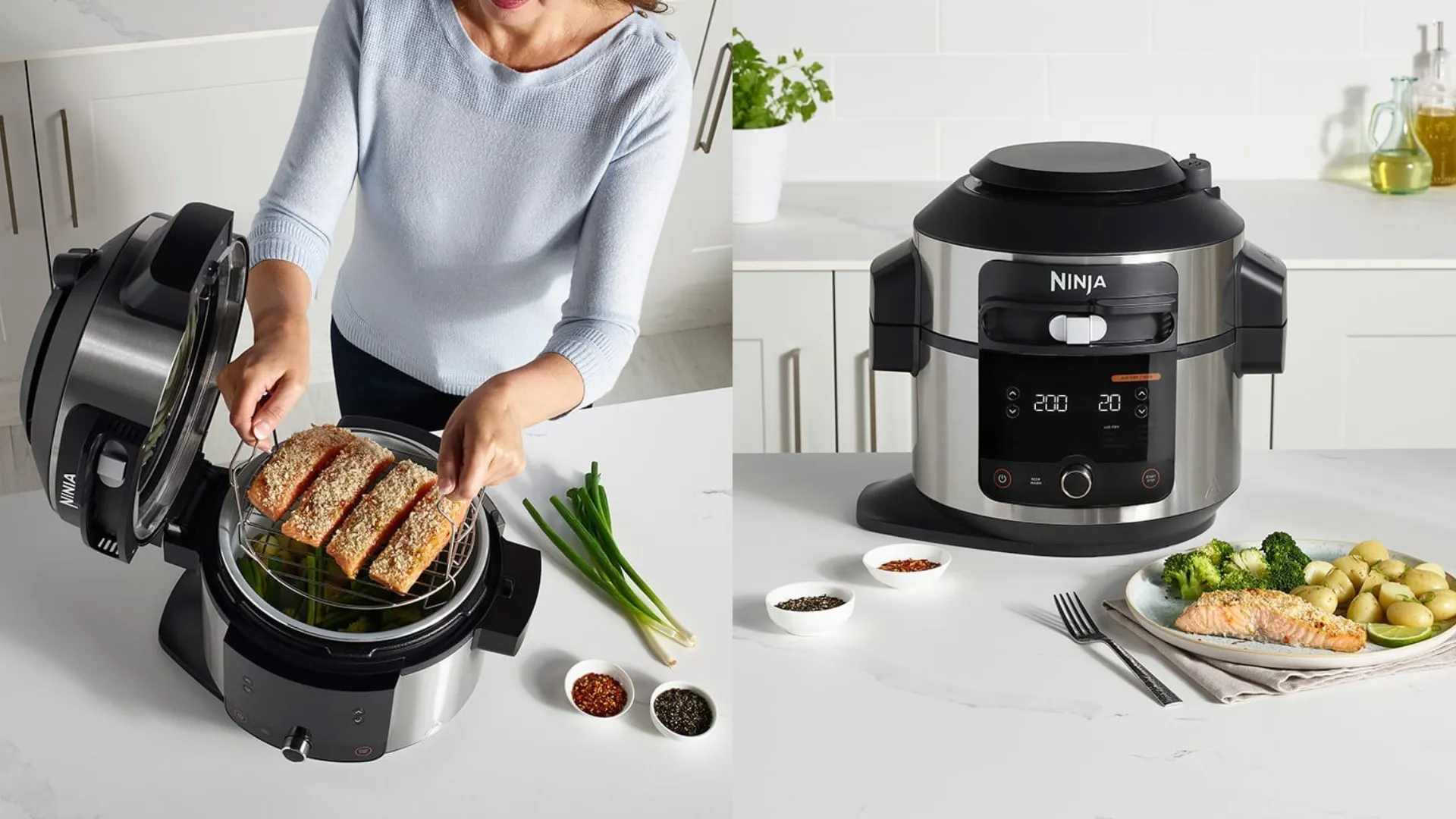 Мультиварка-скороварка Ninja Foodi 6L SmartLid Multi Cooker