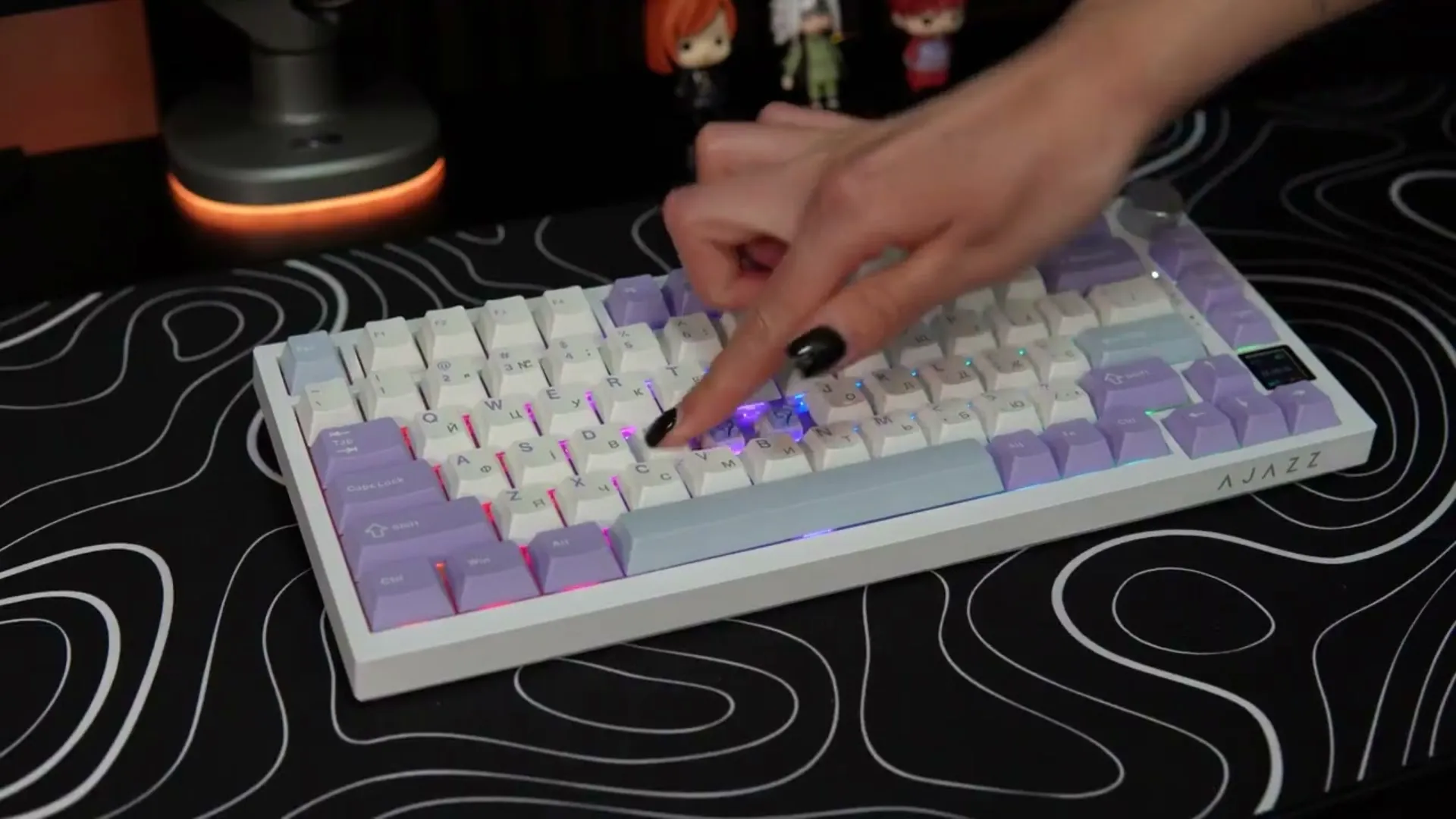 Клавіатура ігрова Ajazz AK820 PRO Flying Fish Switches (Black) (AK820PRO-FF-BGY) (UA)