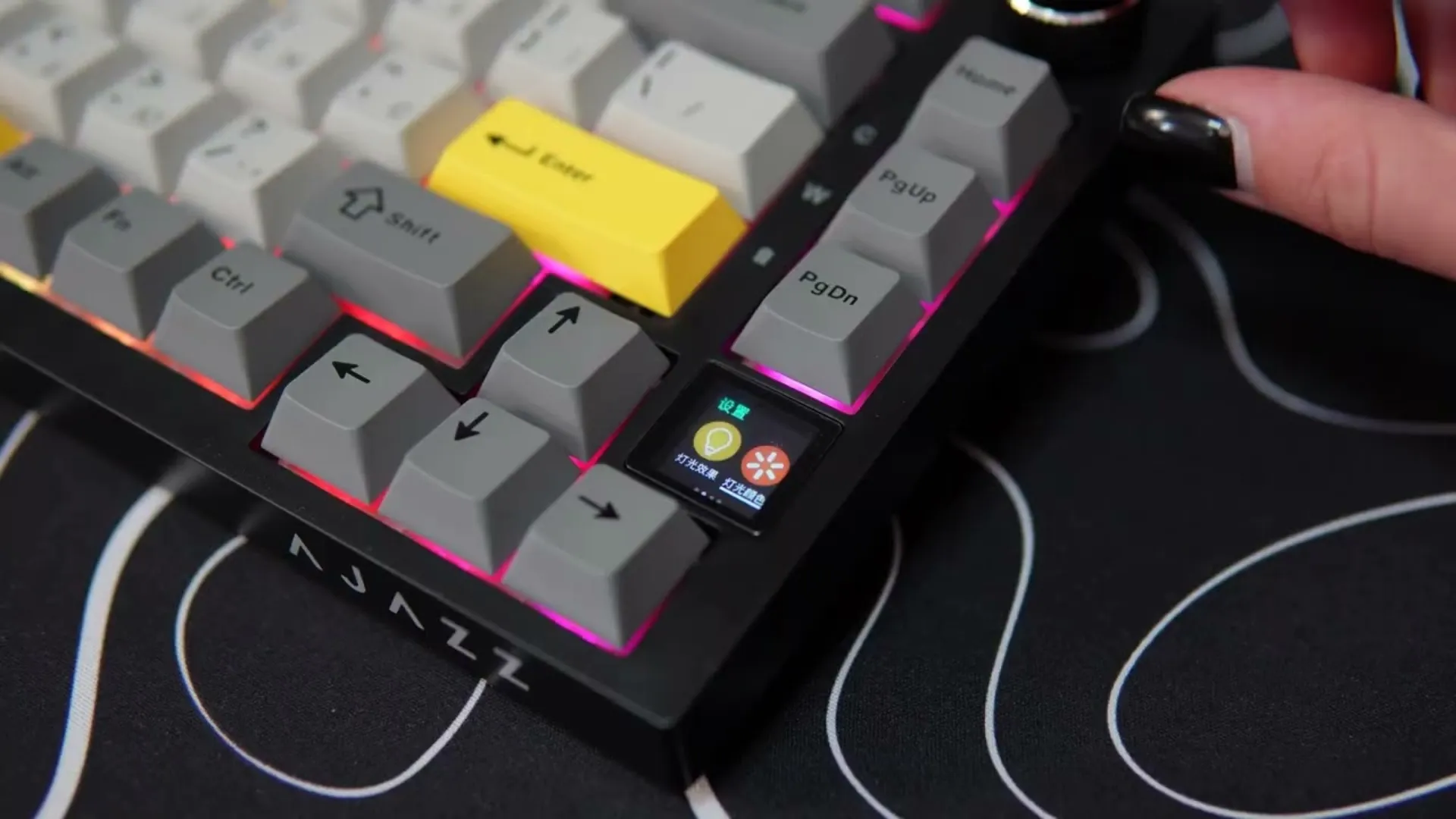 Клавіатура ігрова Ajazz AK820 PRO Flying Fish Switches (Black) (AK820PRO-FF-BGY) (UA)